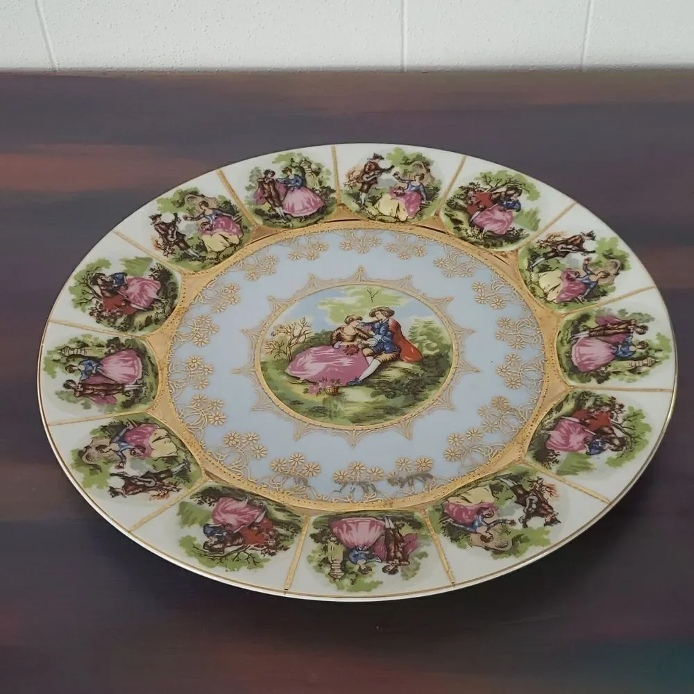 Vintage Arnart Fragonard Royal Vienna Love Story Courting Couple Dinner …